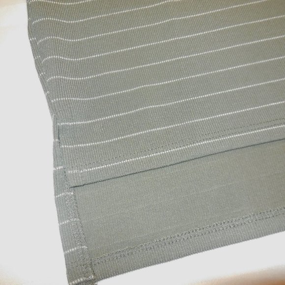 Jersey Top short sleeve t-shirt striped tee polyester NEW - Picture 4 of 6